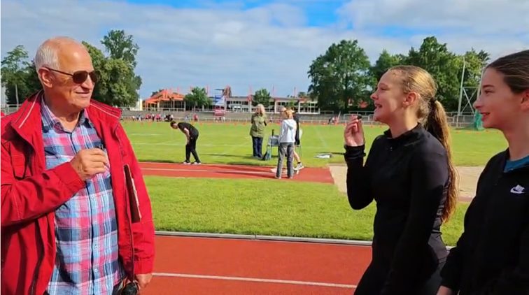 Interview mit Herrn Rosenow beim Sportfest
